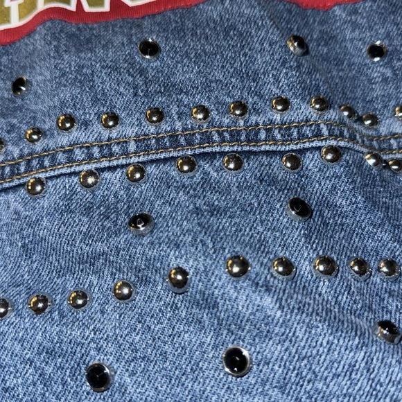 Officially Licensed NFL‎ G34Her By Carl Banks Game Ball Denim Jacket - 49ers - Picture 9 of 9